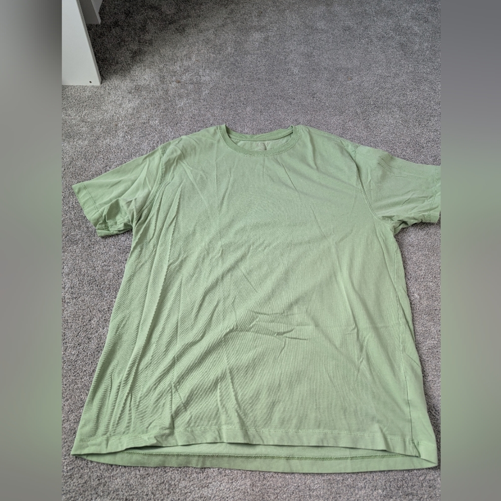 St. John's Bay Light Green Crew Neck Short Sleeve Tee